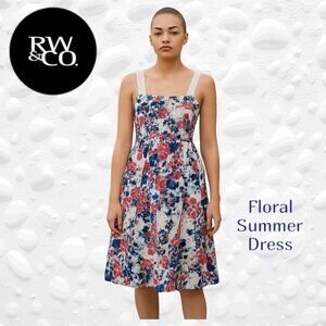 🌼 RW& Co Floral Summer Dress – Size 4